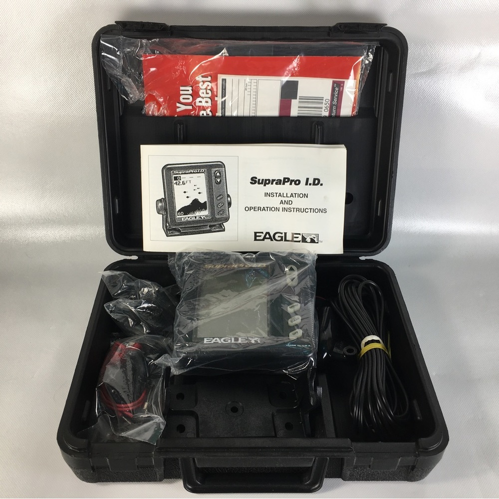 Eagle Supra Pro ID Fish & Depth Finder In Hard Case